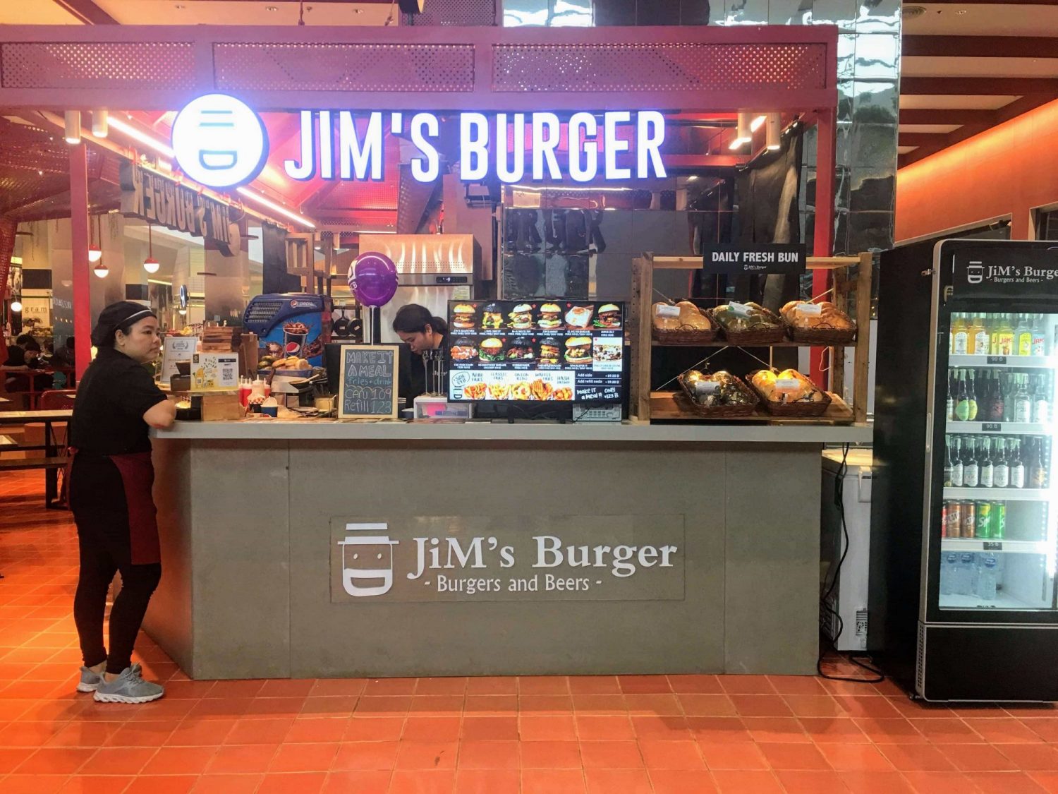 Jim's burger Digital menu