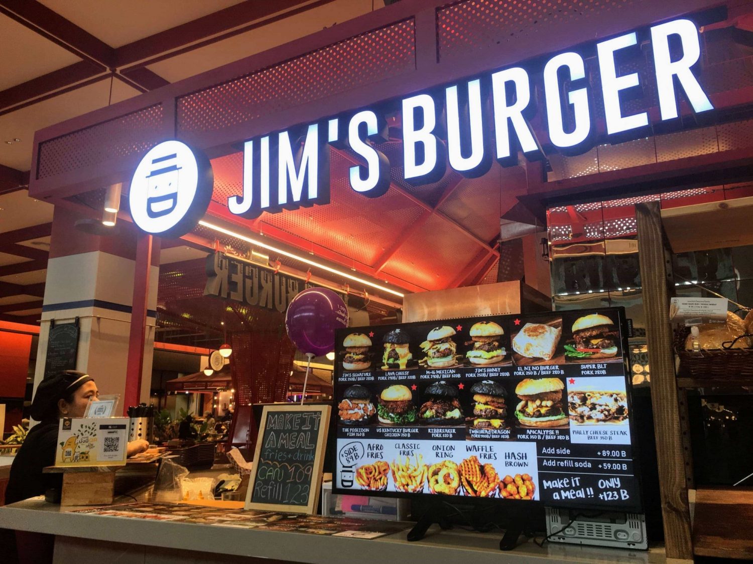 Digital Menuboard Jim burger