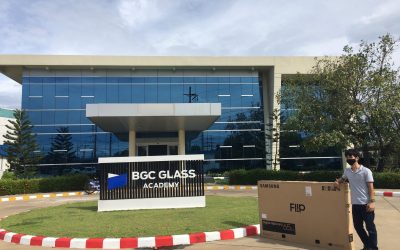 [ผลงาน] Samsung Flip 2 ขนาด 65″ ตอบโจทย์ทุกการใช้งานที่ BGC Glass Academy