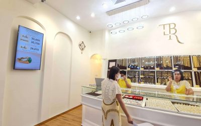 Thongbairich ห้างทองในฟิวเจอร์ปาร์ค รังสิต ปรับปรุงร้านใหม่เลือกใช้ Digital Signage พร้อมราคาทองออนไลน์ อัตโนมัติ